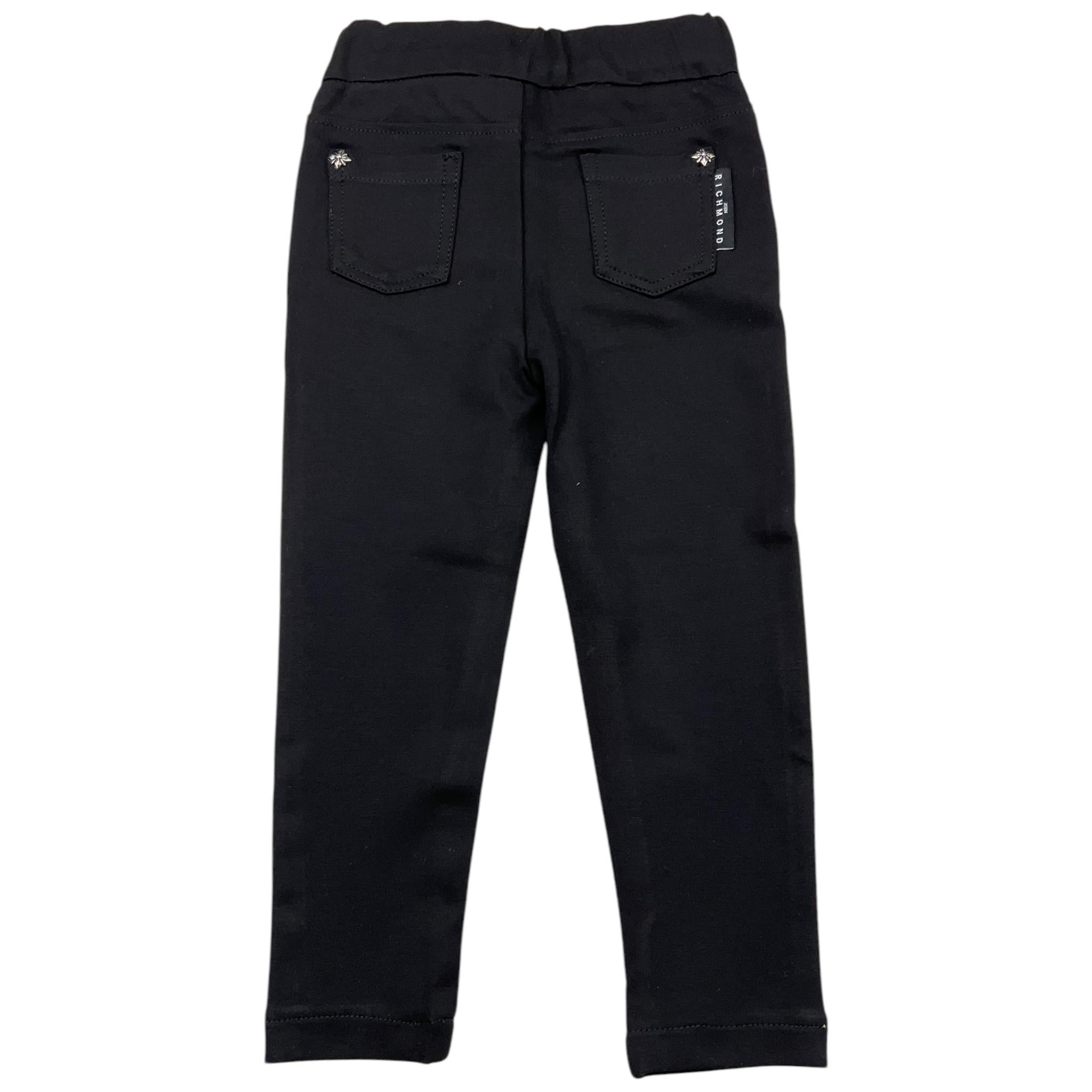 JOHN RICHMOND pantalone tinta unita con applicazioni Nero per Bambina RGA24020LEJ NERO JOHN RICHMOND 