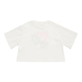 Stella Mccartney T-Shirt Girocollo Tinta Unita con Stampa per Bambina TW8C61 BIANCO STELLA McCARTNEY 