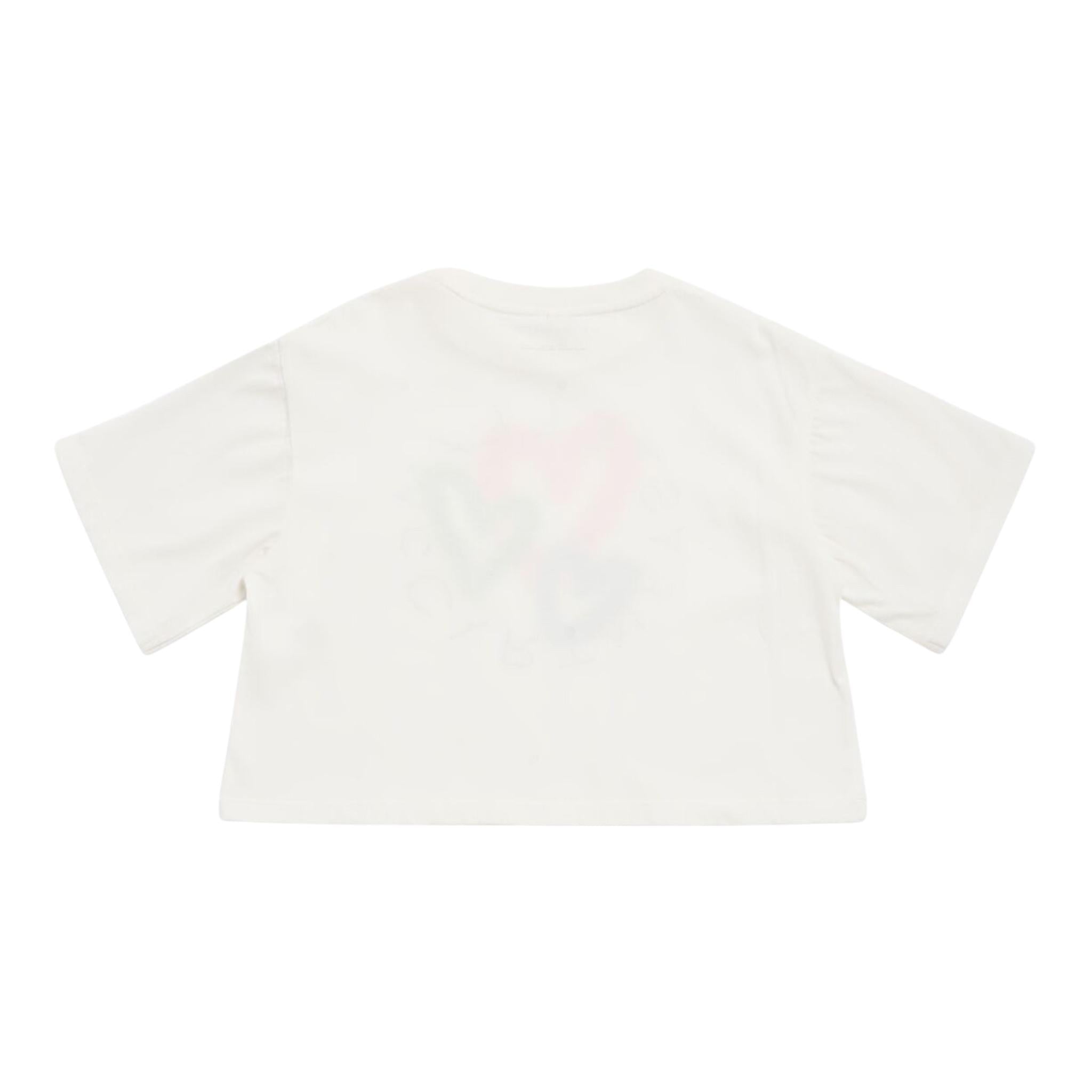 Stella Mccartney T-Shirt Girocollo Tinta Unita con Stampa per Bambina TW8C61 BIANCO STELLA McCARTNEY 