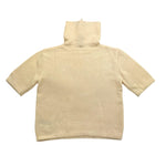 MANILA GRACE maglia tinta mezza manica unita collo alto con stampa Panna per Bambina MFJF24M185 PANNA MANILA GRACE 