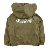 Cesare Paciotti Hooded Jacket Mud Solid Color for Boys
