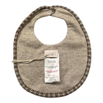 NANAN bavetta tinta unita con ricamo orso Beige per Neonato I24141P BEIGE NANAN 