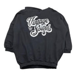 NAICE abito tinta unita modello felpa con stampa Nero per Bambina 27219 NERO NAICE 