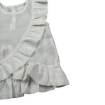 Per Te Top Giromanica Tinta Unita per Neonata 33981N BIANCO PER TE 