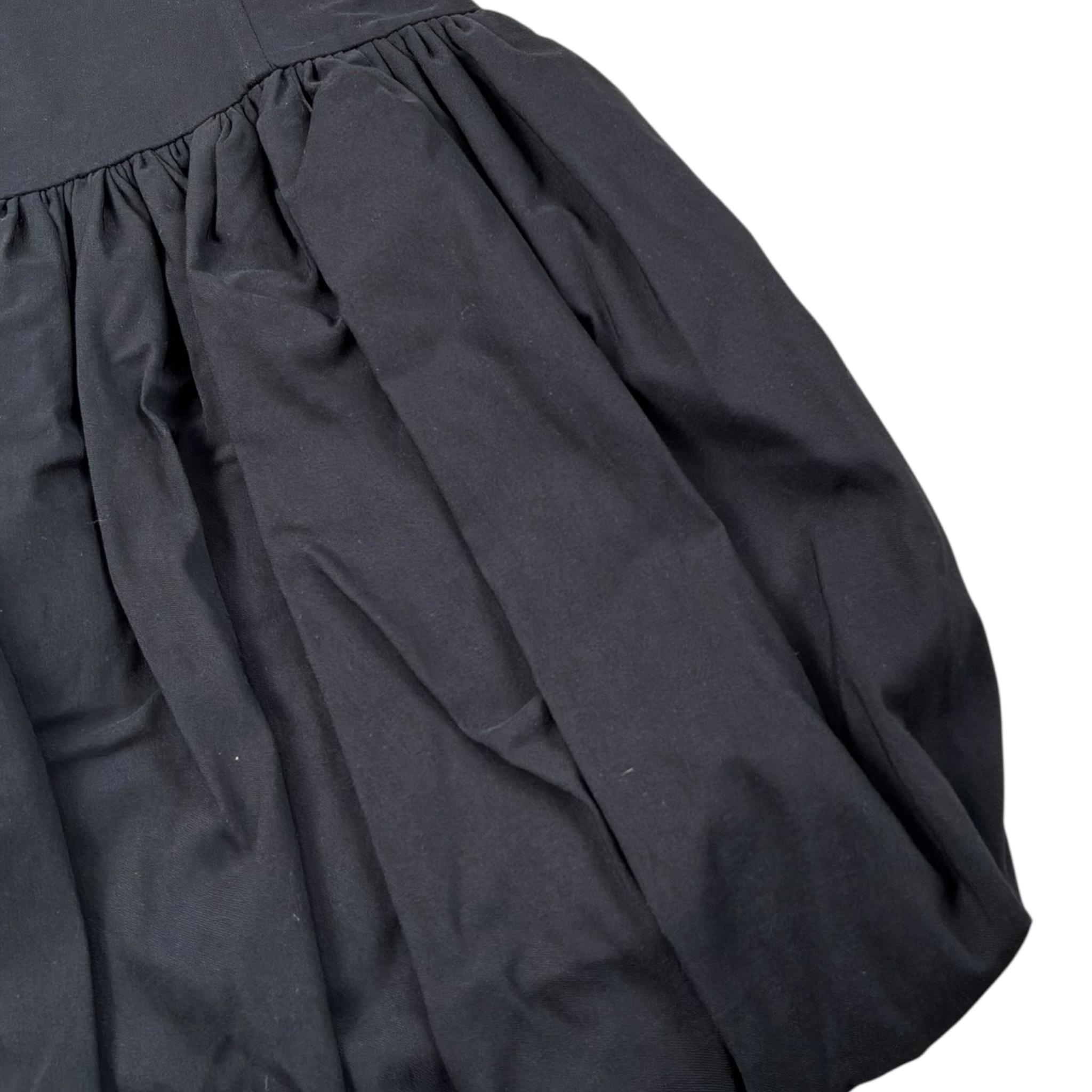 Lu Lu By Miss Grant Abito Tinta Unita per Bambina LL3400 NERO LU LU BY MISS GRANT 