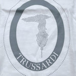 Trussardi T-Shirt Tinta Unita Girocollo con Stampa per Neonata TIP21104 BIANCO TRUSSARDI 