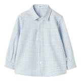 IL GUFO camicia tinta unita con fantasia a quadri Azzurro per Neonato A24CL116C3143 AZZURRO IL GUFO 