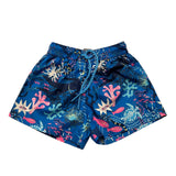 Island Coco Costume Tinta Unita con Stampa Fantasia per Bambino ICJ9500 BLU ISLAND COCO 