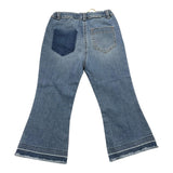 Zhoe &amp; Tobiah Jeans Solid Color Adjustable Waist Flare Blue For Girls