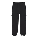Disclaimer Pantalone Tuta Tinta Unita con Tasconi per Bambino 25EDK58514 NERO DISCLAIMER 