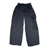 Liu Jo Solid Color Trousers with Elastic Waist Black for Girls