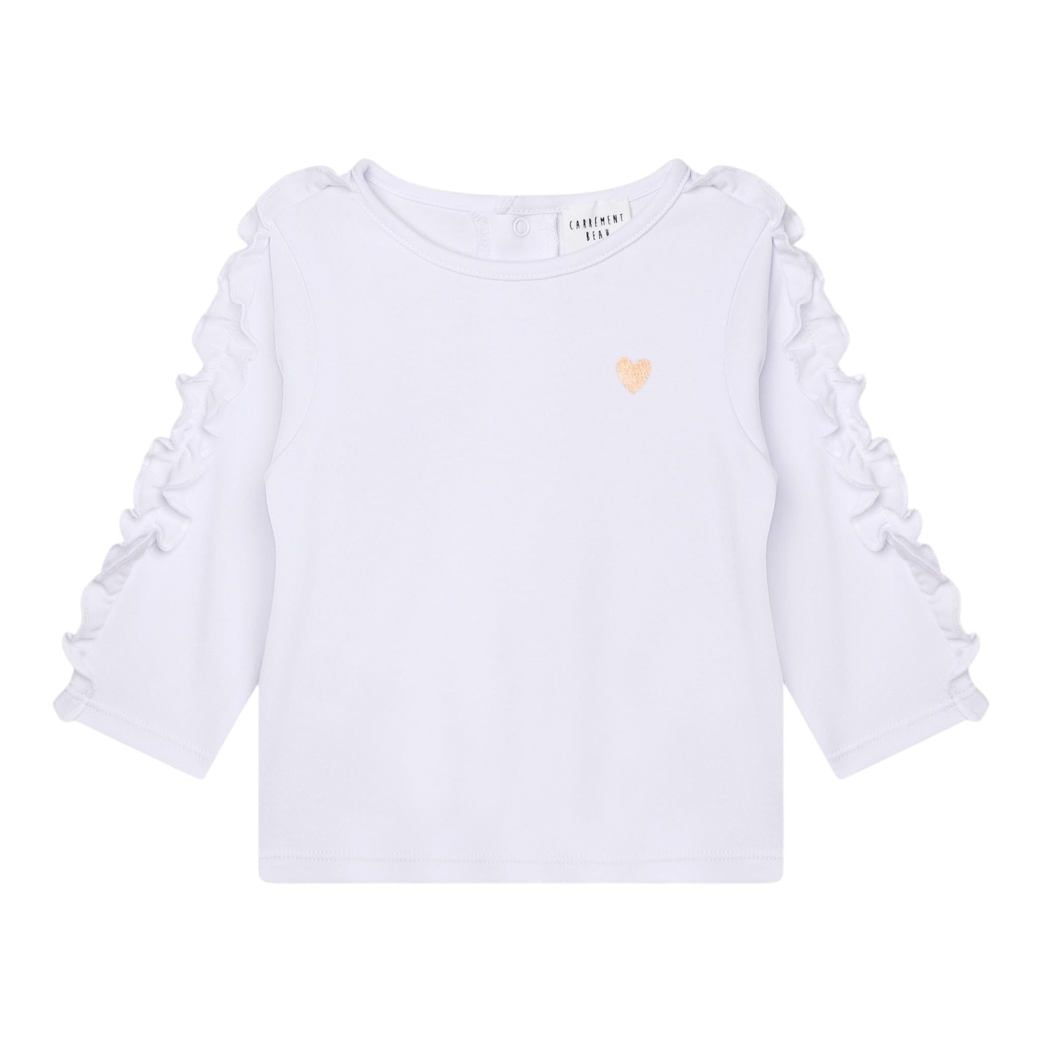 CARRE'MENT BEAU shirt girocollo tinta unita Bianco per Neonata Y06305N BIANCO CARRE'MENT BEAU 