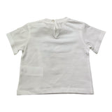 U+È T-Shirt Girocollo Tinta Unita con Stampa per Neonata UE1861 BIANCO U+è 