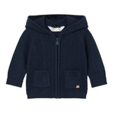 MAYORAL cardigan tinta unita con cappuccio e zip Blu per Neonato 2309 BLU MAYORAL 