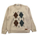 BARCELLINO maglia girocollo tinta unita cn rombi Beige per Neonato 115407 BEIGE BARCELLINO 