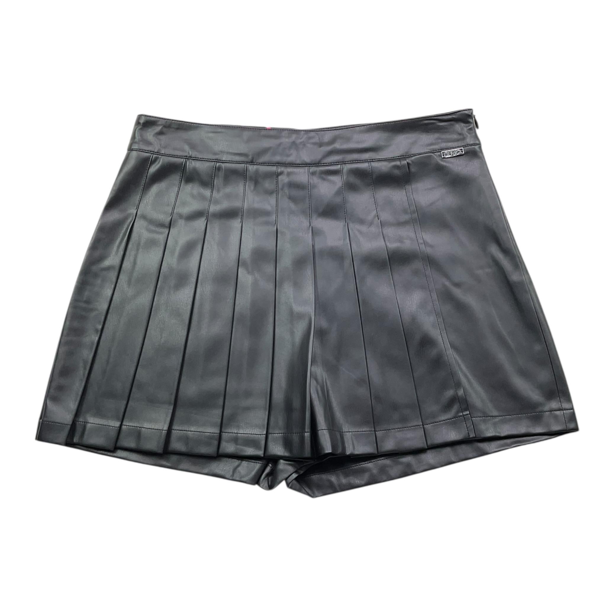 LIU JO short in ecopelle tinta unita  Nero per Bambina GF4057X NERO LIU JO 