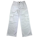 Lu Lu By Miss Grant Solid Color Elastic Waist Palazzo Pants White For Girls