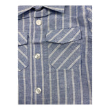 M+E' Plain Shirt with White Striped Pattern for Boys