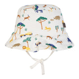 Carre'Ment Beau Plain Safari Print Hat Cream For Newborn