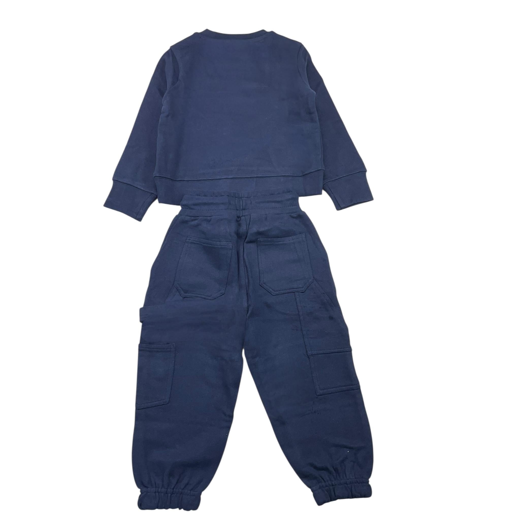 AERONAUTICA MILITARE completo 2pz felpa-pantalone tinta unita con logo Blu per Bambino 242TF0001AJRF758 BLU AERONAUTICA MILITARE 