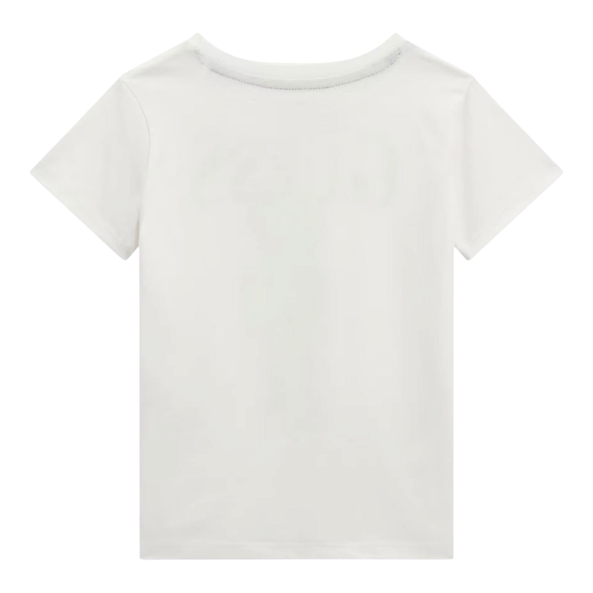 Guess T-Shirt Girocollo Tinta Unita con Stampa per Neonato N5RI20K8HM4NXXX BIANCO GUESS 