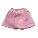 Miss Grant Solid Color Skirt With Bow And Elastic Waist Pink For Baby Girl