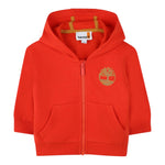 TIMBERLAND felpa con zip e cappuccio tinta unita Arancione per Bambino T60262J ARANCIONE TIMBERLAND 