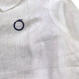 Trussardi Camicia Tinta Unita Manica Lunga con Logo per Bambino TBP24015CA BIANCO TRUSSARDI 