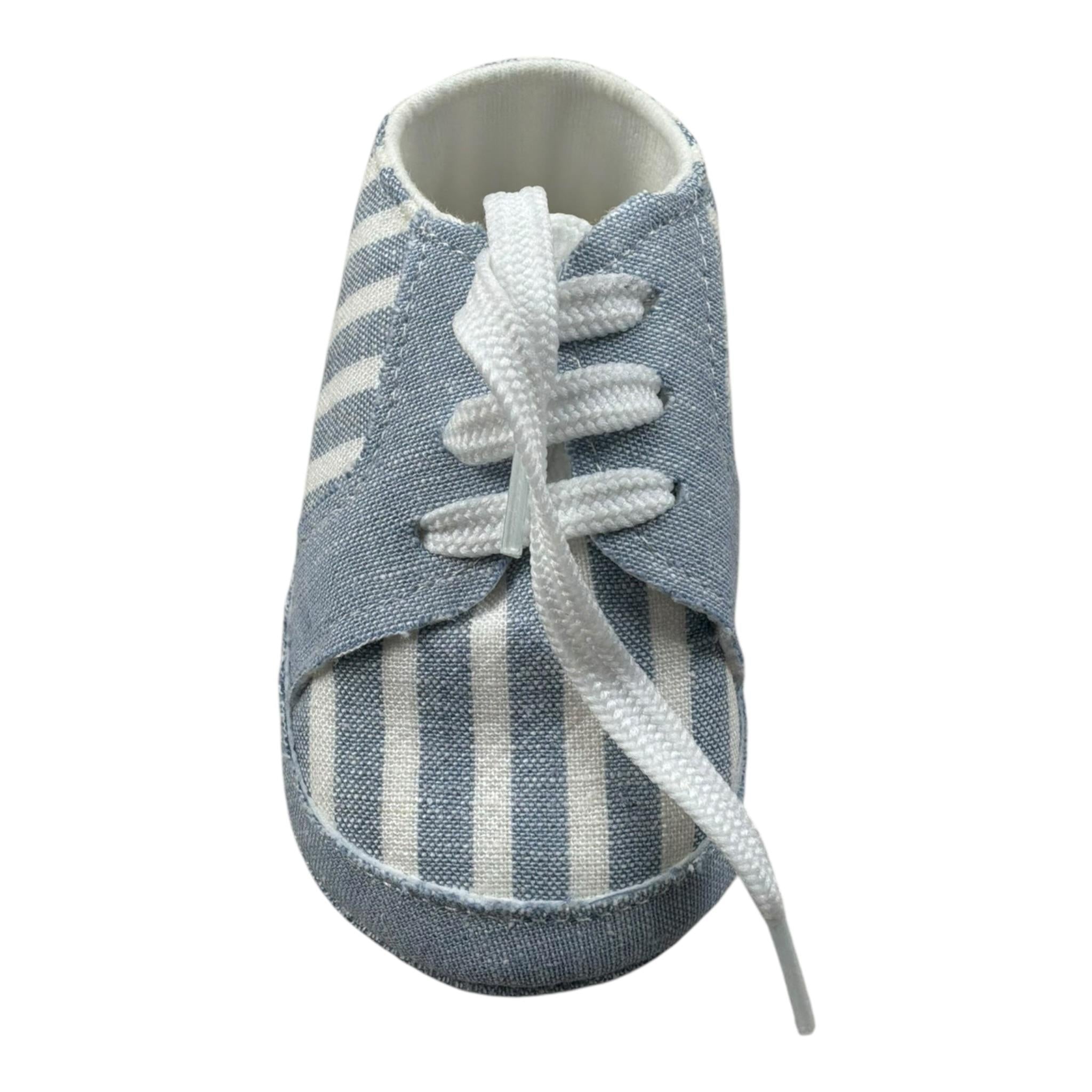 Lalalu' Sneakers Morbide Tinta Unita con Fantasia per Neonato SCL2I AZZURRO LALALU' 