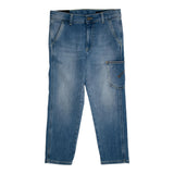 Dondup Solid Color Jeans With Big Blue Pockets For Boys