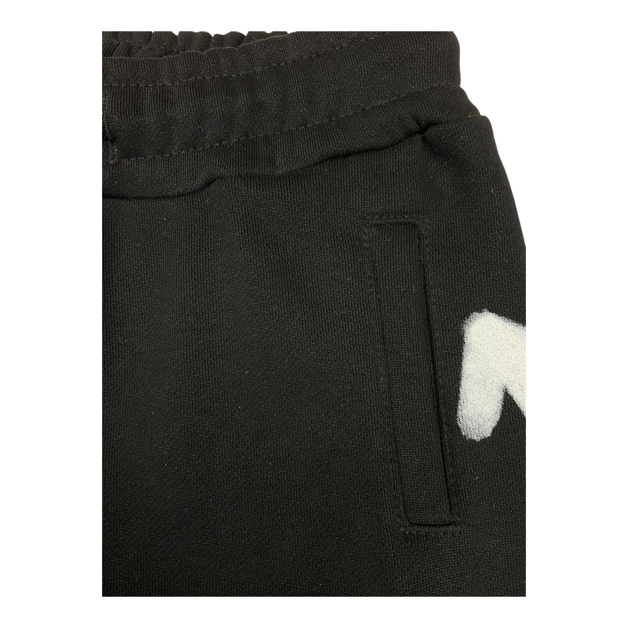 DISCLAIMER pantalone modello tuta tinta unita con stampa Nero per Bambino 24IDK58302 NERO DISCLAIMER 