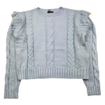 FUN & FUN maglia girocollo tinta unita cn frange Azzurro per Bambina FCJSW00049 AZZURRO FUN & FUN 