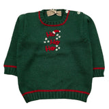 LA STUPENDERIA maglia girocollo tinta unita con ricami Verde per Neonato WCPL61N VERDE LA STUPENDERIA 