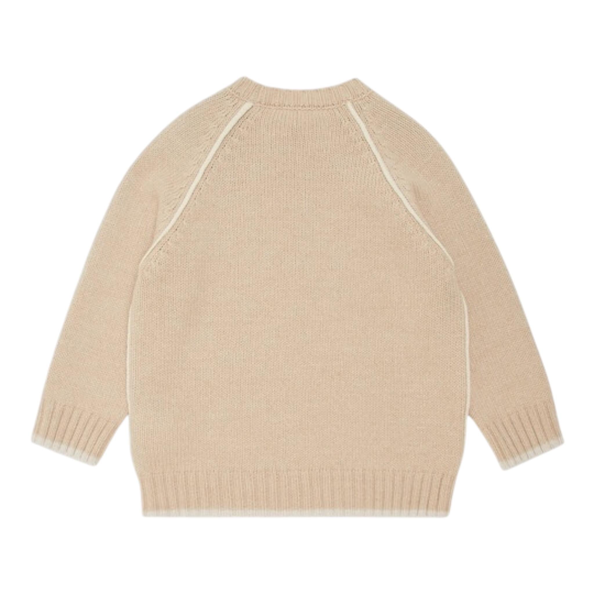 EMPORIO ARMANI maglia tinta unita girocollo  Beige per Bambino 6D4M50 BEIGE EMPORIO ARMANI 