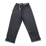 Numbers Jeans Solid Color With Elastic Waist Blue For Boys