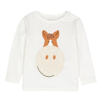 STELLA McCARTNEY shirt girocollo tinta unita con stampa Bianco per Neonato TV8610 BIANCO STELLA McCARTNEY 
