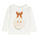 STELLA McCARTNEY shirt girocollo tinta unita con stampa Bianco per Neonato TV8610 BIANCO STELLA McCARTNEY 