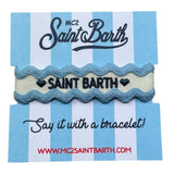 Saint Barth Bracciale Bicolore con Brillantini per Bambina 01104L PANNA SAINT BARTH 