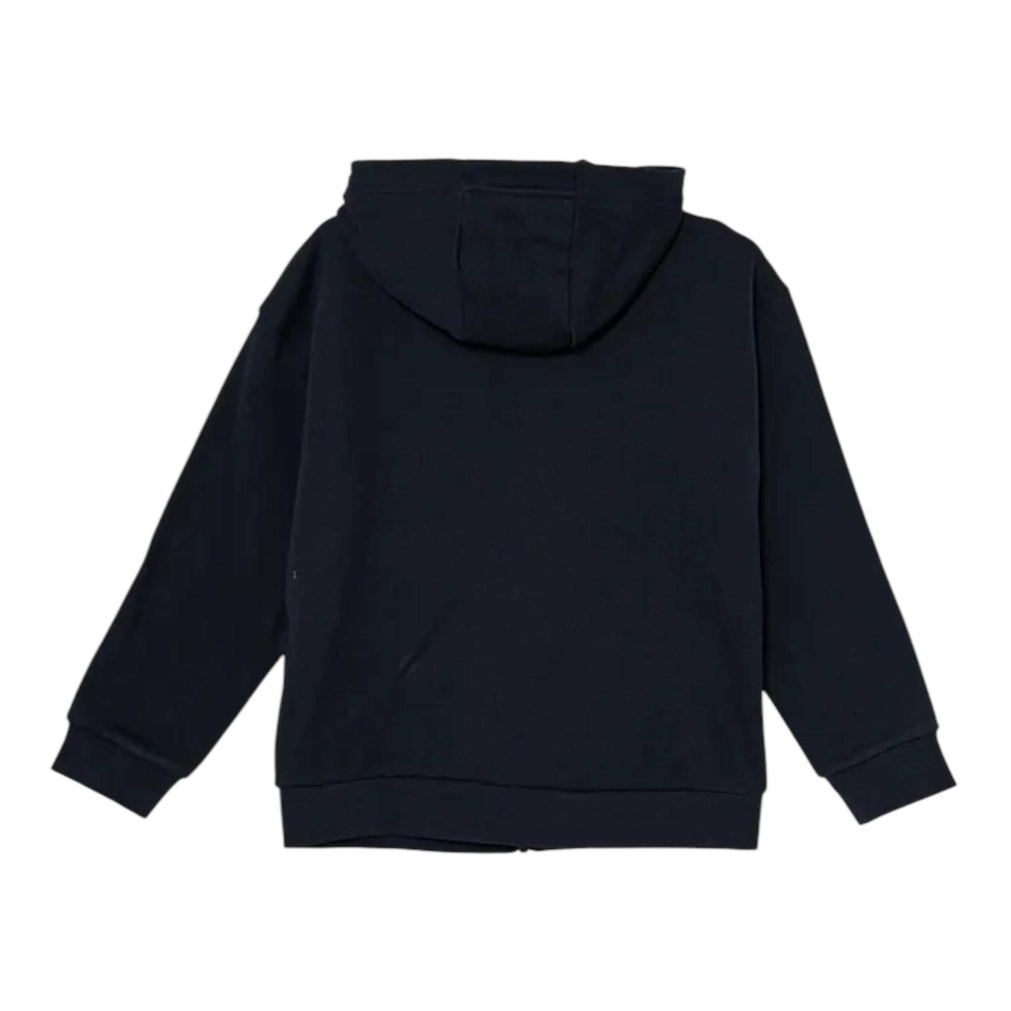 EMPORIO ARMANI felpa tinta unita con cappuccio e con zip Nero per Bambino 6DBM68 NERO EMPORIO ARMANI 