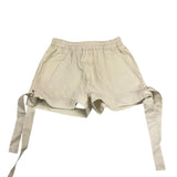 Meimeij Solid Color Elastic Waist Shorts Grey For Girls