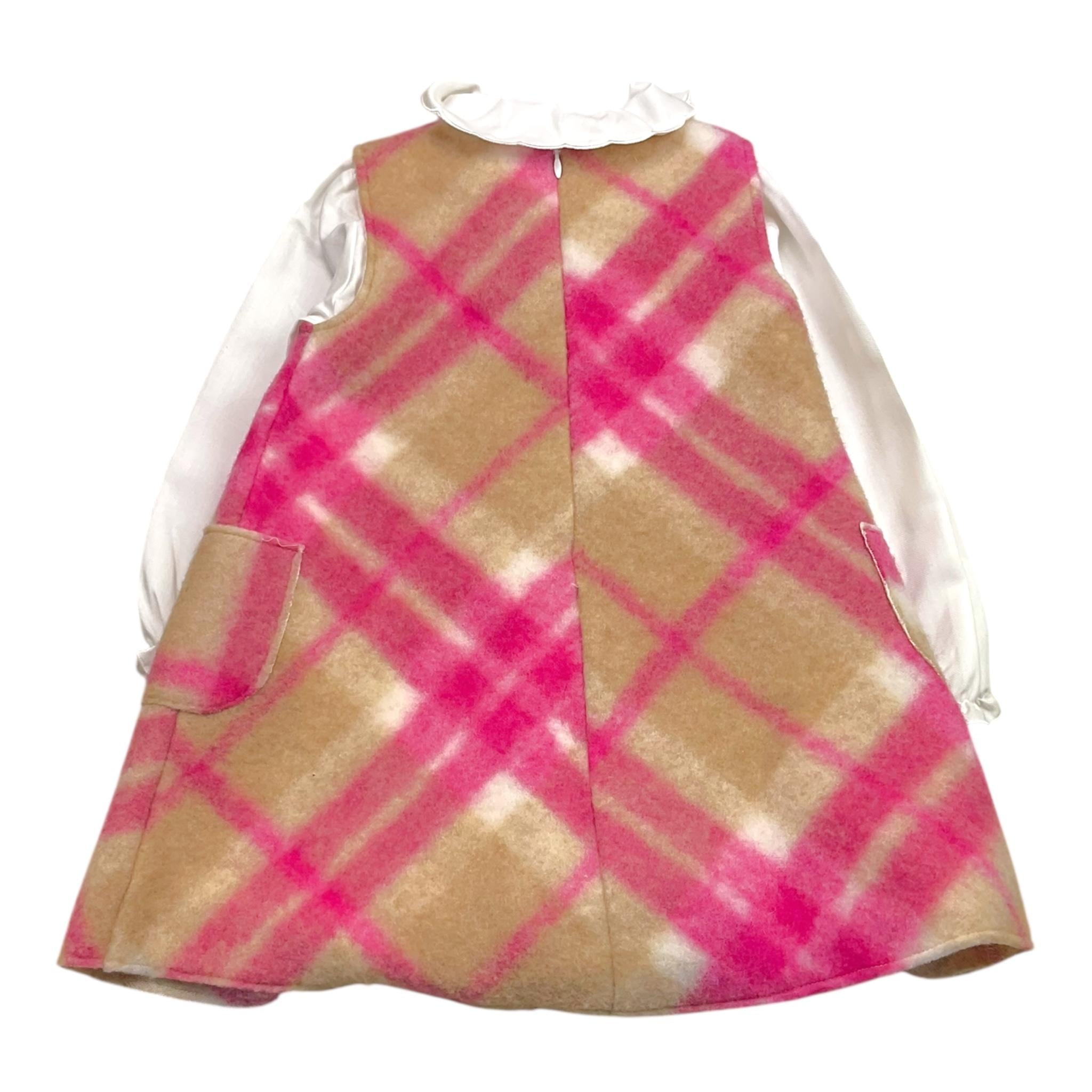 BARCELLINO completo 2pz abito-camicia bicolore Bianco per Bambina 106504J BIANCO BARCELLINO 