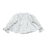 A' La Page Camicia Tinta Unita con Fantasia Fiori per Bambina AL27J BIANCO A' LA PAGE 