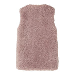 IL GUFO gilet lungo modello pelliccia tinta unita Glicine per Bambina A24GI052PE030 GLICINE IL GUFO 