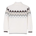 ELEVENTY maglia collo alto tinta unita con stampa in contrasto Panna per Bambino EV9P50X PANNA ELEVENTY 