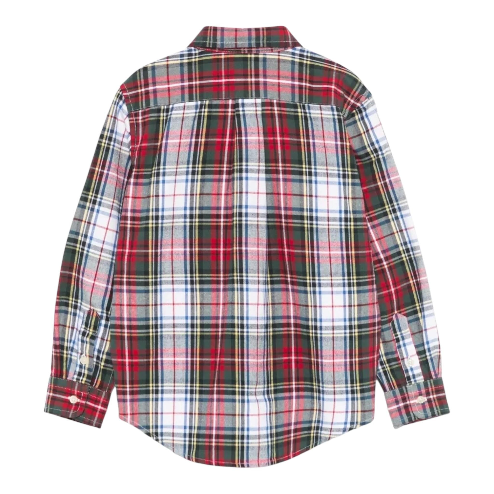 RALPH LAUREN camicia tricolore tinta unita con fantasia a righe Rosso per Bambino 323952201002 ROSSO RALPH LAUREN 