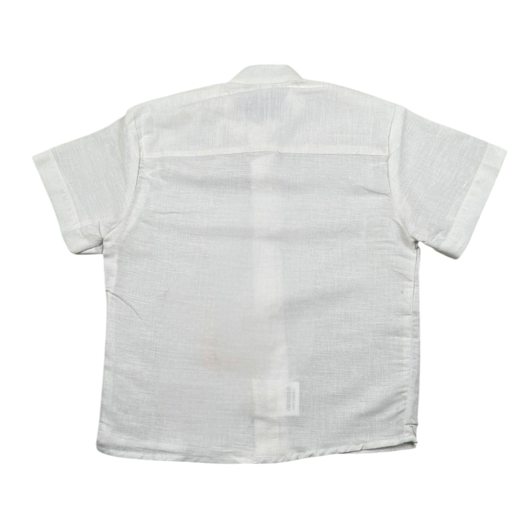 Louis Dieudonne' Camicia Mezza Manica Tinta Unita per Bambino LD03 PANNA LOUIS DIEUDONNE' 