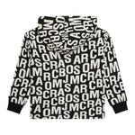 MARC JACOBS felpa biclore logata con cappuccio Bianco/nero per Bambino W60340 BIANCO/NERO MARC JACOBS 