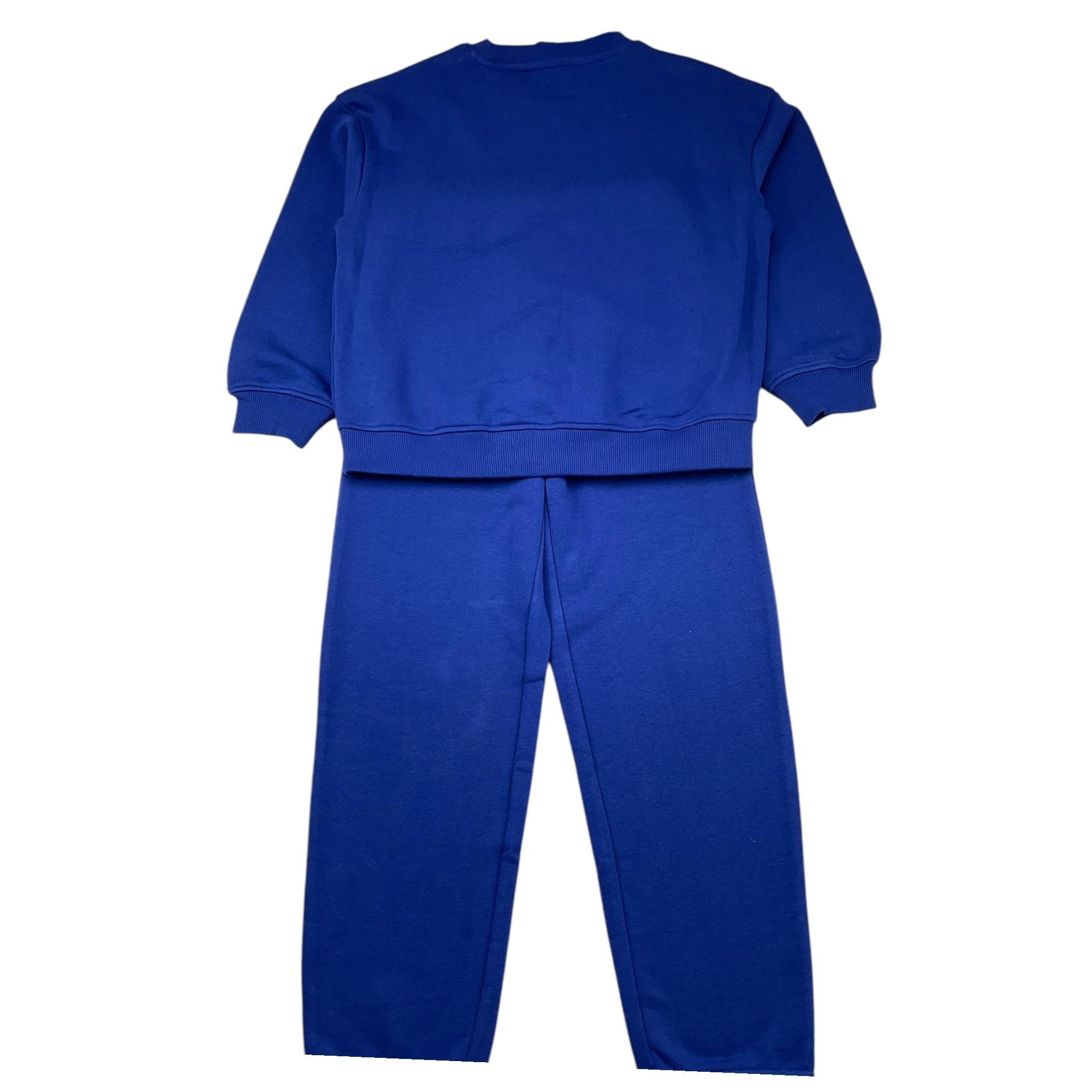 JOHN RICHMOND completo 2 pezzi felpa-pantalone tinta unita Blu per Bambino RBA25201CF BLU JOHN RICHMOND 