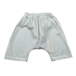 Zero Ampere Pantalone Tinta Unita con Elastico In Vita per Neonato DAVID BIANCO ZERO AMPERE 