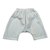 Zero Ampere Pantalone Tinta Unita con Elastico In Vita per Neonato DAVID BIANCO ZERO AMPERE 